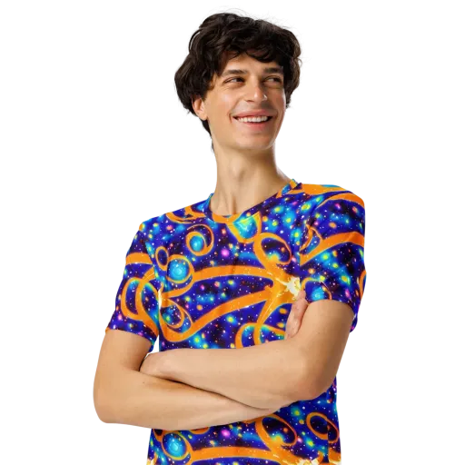 Epic Orbit on a Men's Crew Neck T-Shirt