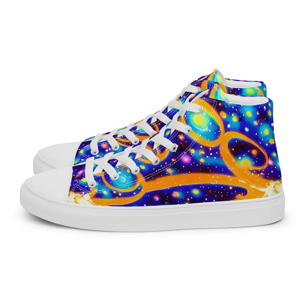 Epic Orbit on Men's High Top Canvas Shoes — Left