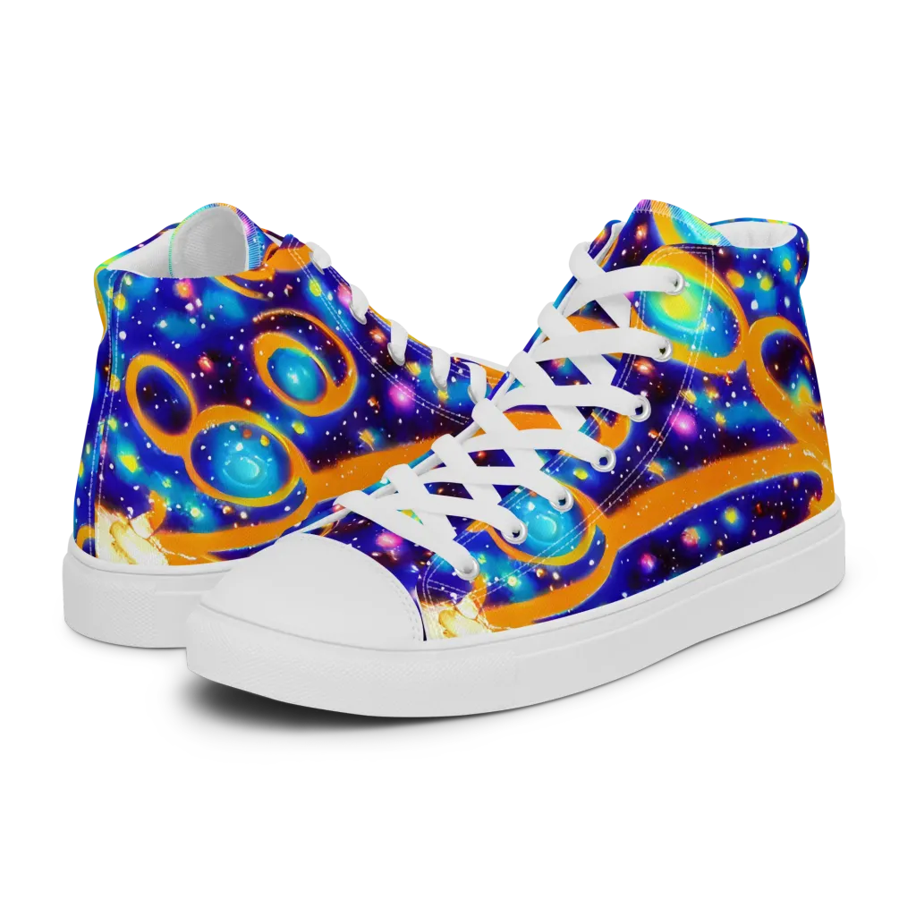 Epic Orbit on Men's High Top Canvas Shoes — Left