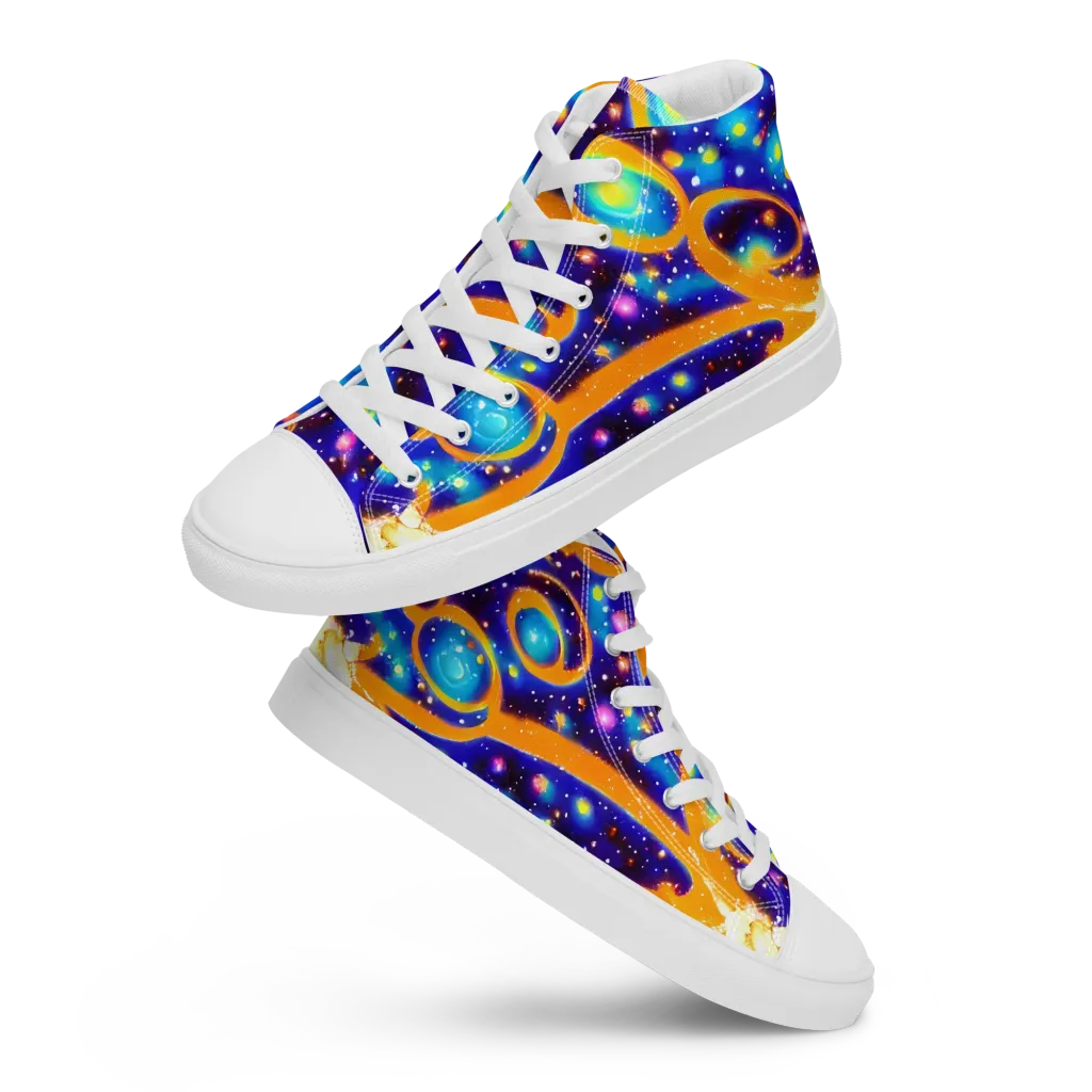 Epic Orbit on Men's High Top Canvas Shoes — Front