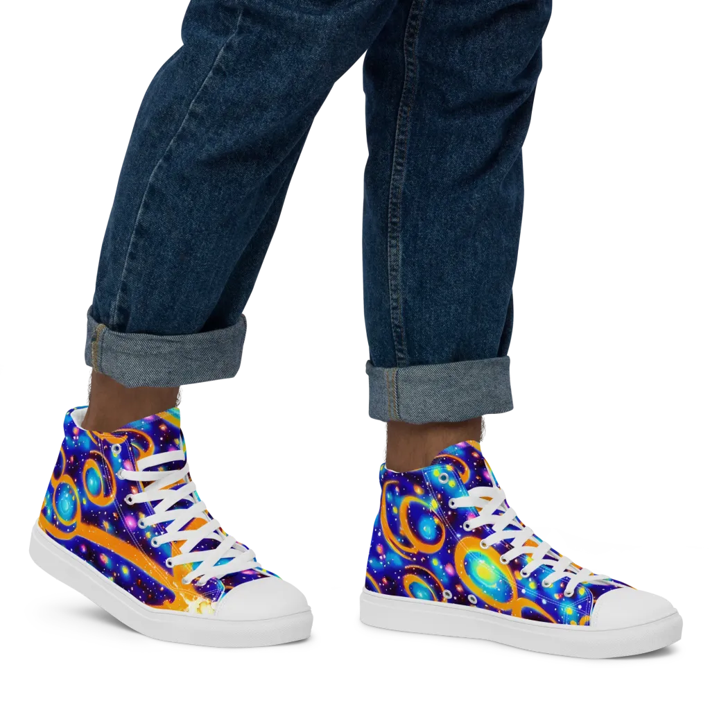 Epic Orbit on Men's High Top Canvas Shoes — Right