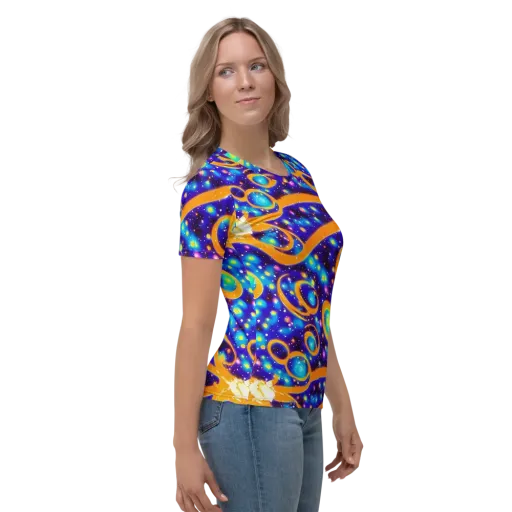 Epic Orbit on a Women's Crew Neck T-Shirt