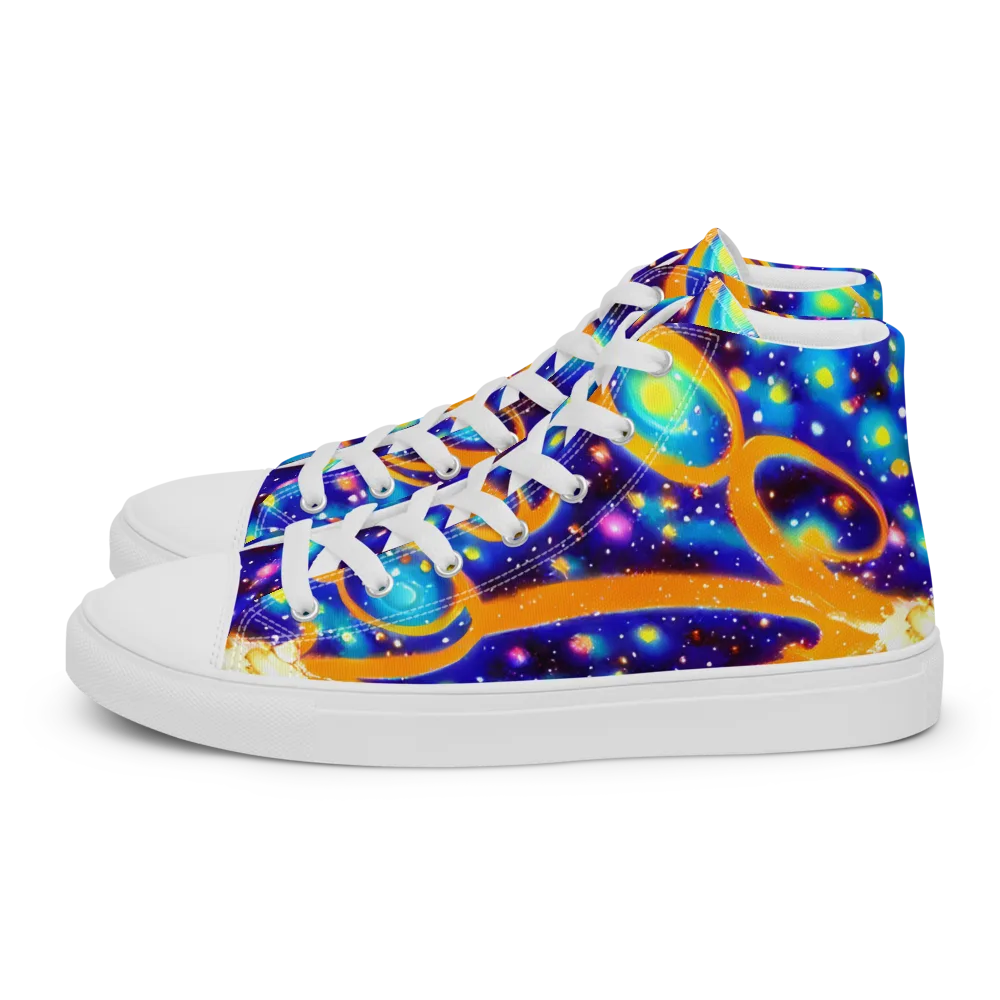 Epic Orbit on Women's High Top Canvas Shoes — Left