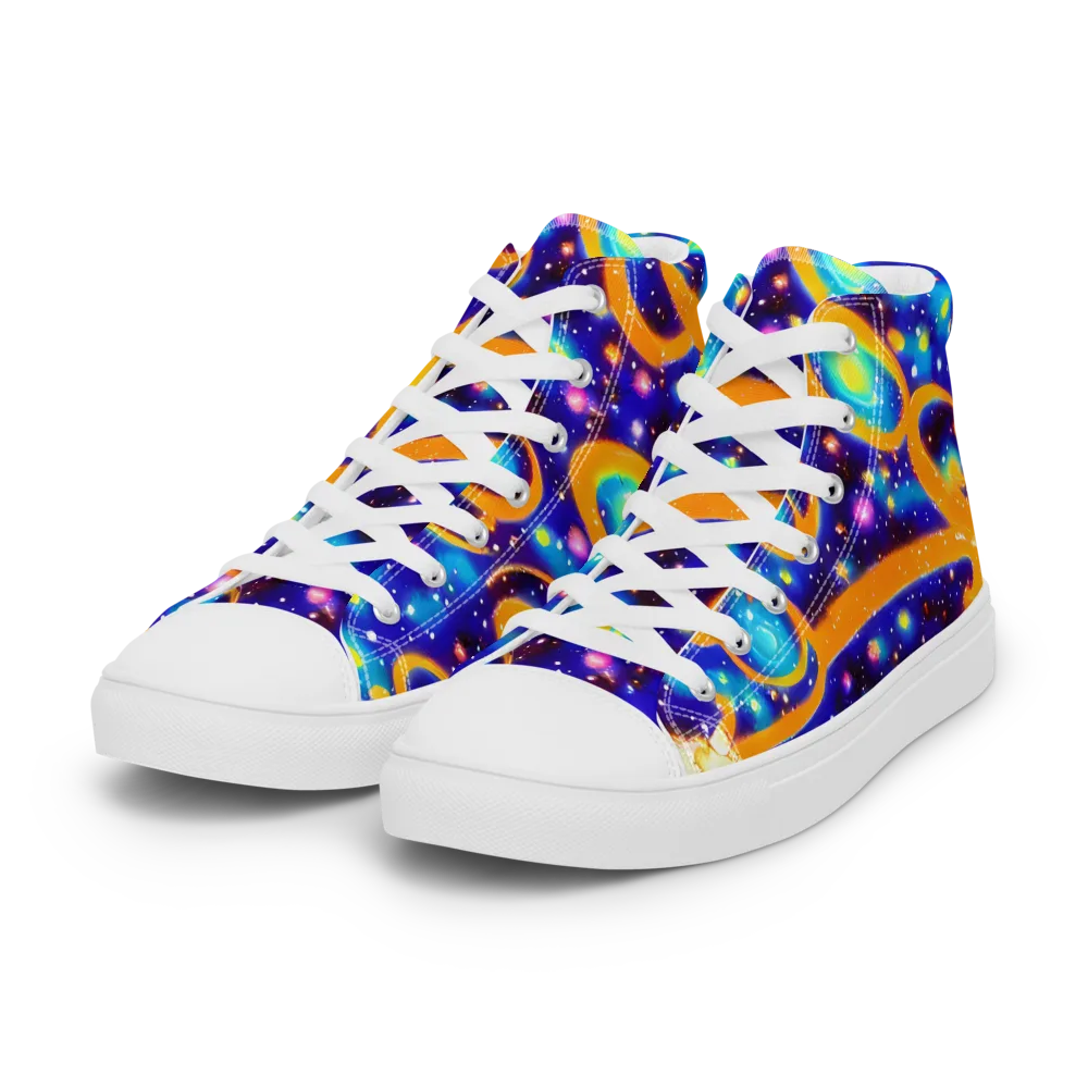 Epic Orbit on Women's High Top Canvas Shoes — Left Front