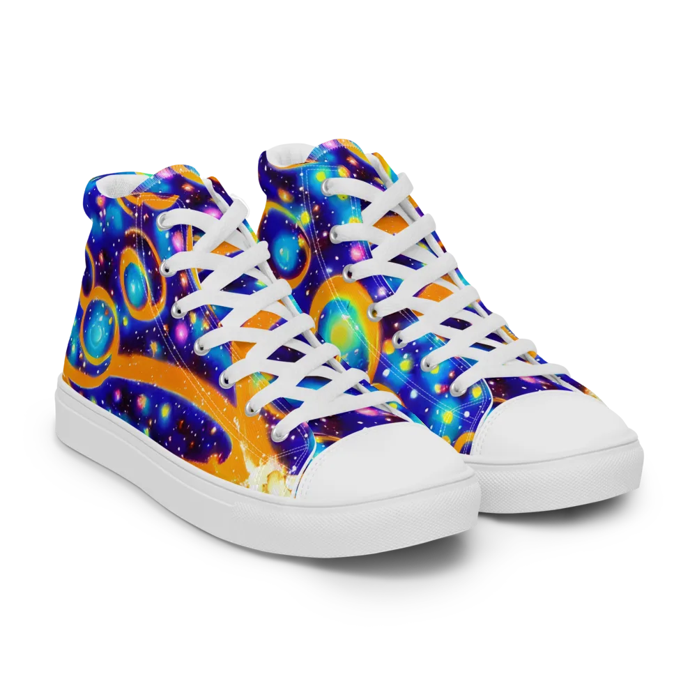 Epic Orbit on Women's High Top Canvas Shoes — Right Front