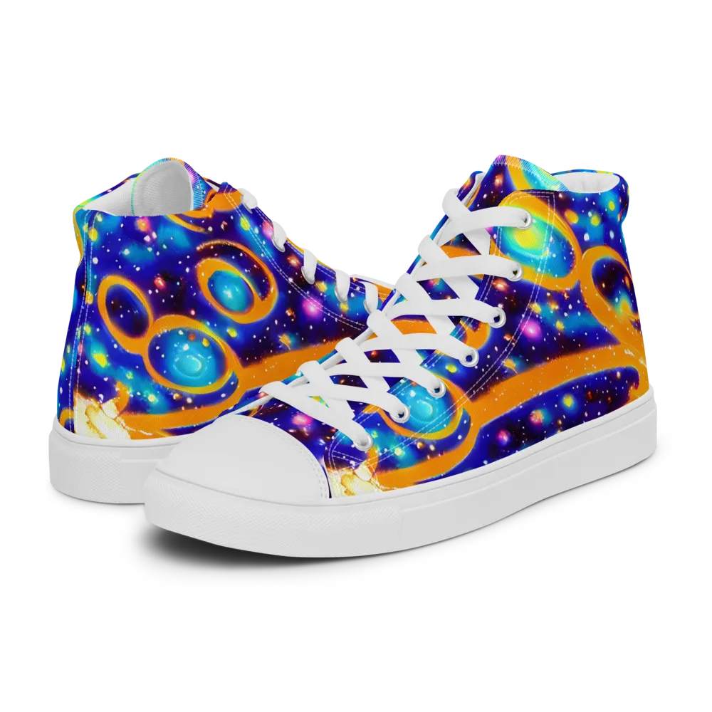 Epic Orbit on Women's High Top Canvas Shoes — Left