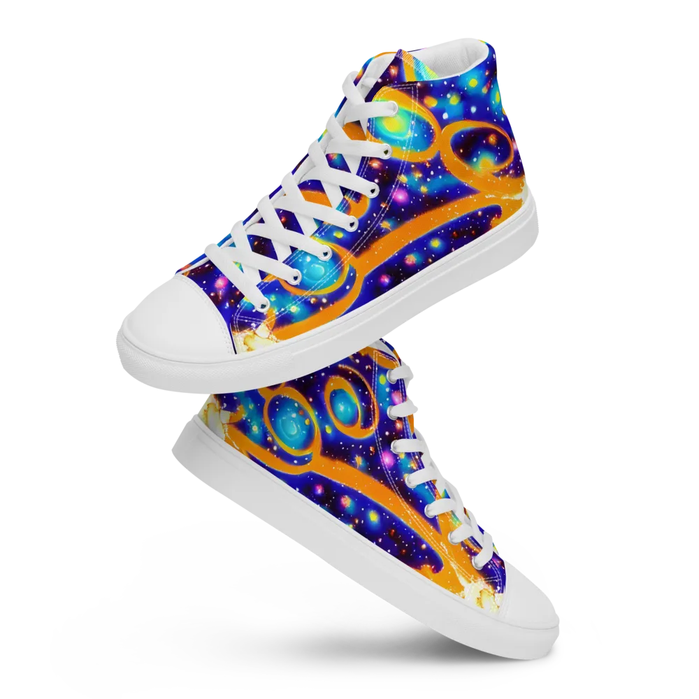 Epic Orbit on Women's High Top Canvas Shoes — Front