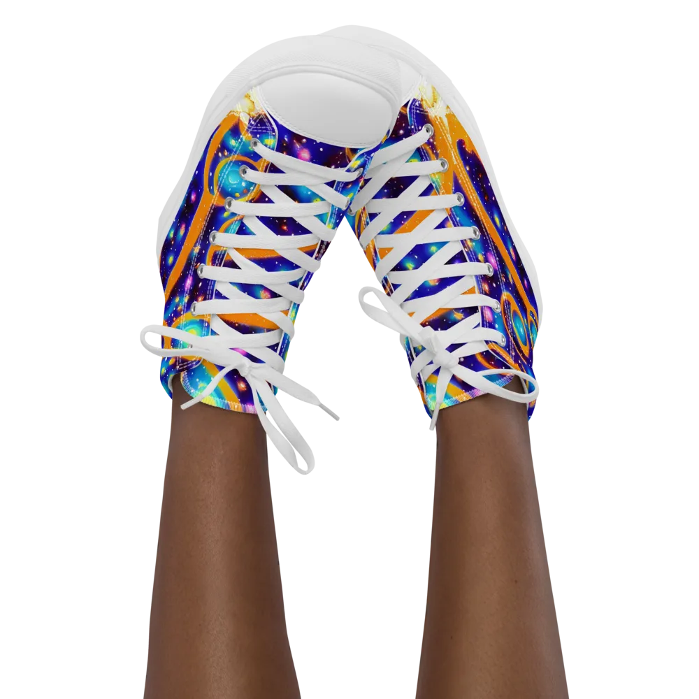 Epic Orbit on Women's High Top Canvas Shoes — Front