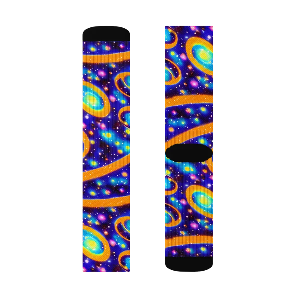 Epic Orbit on Socks — Left Sock