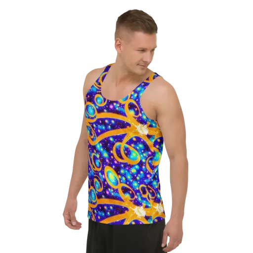 Epic Orbit on a Men's Tank Top
