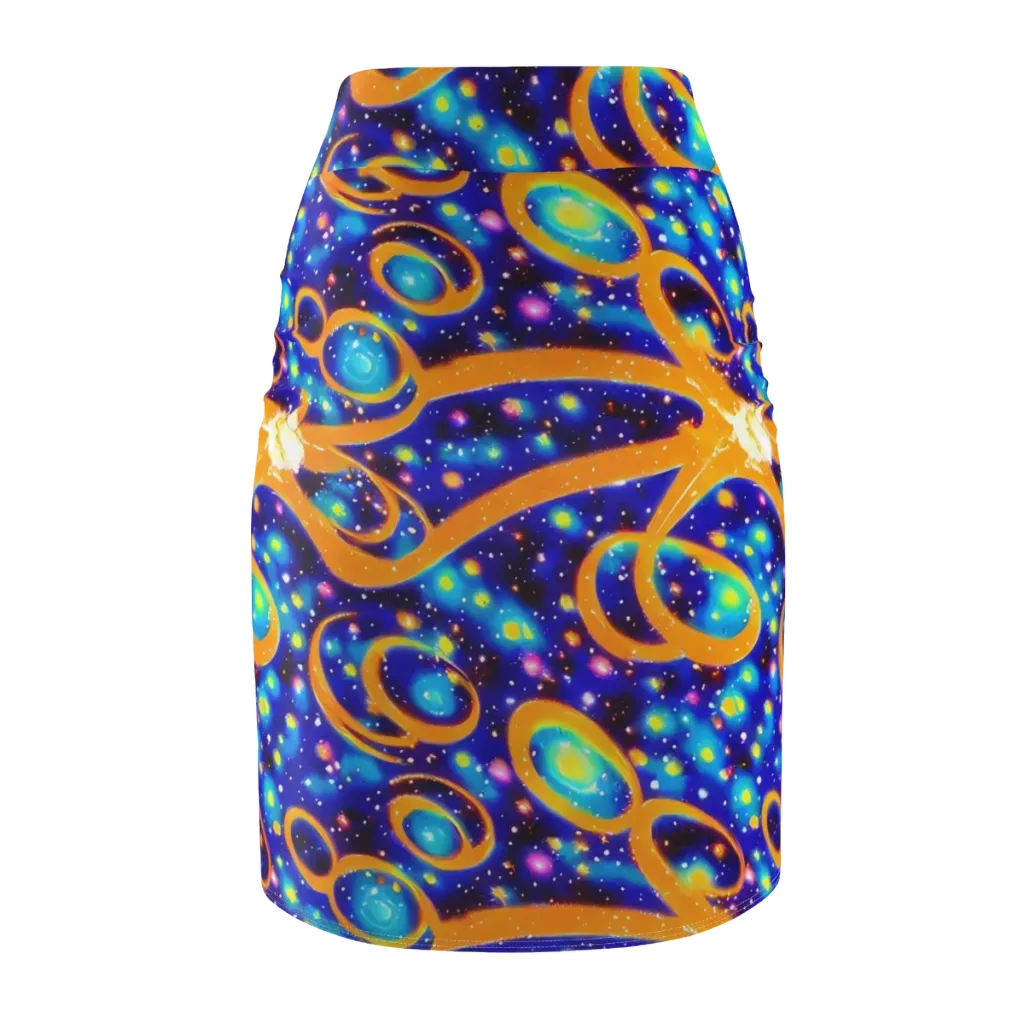 Epic Orbit on Pencil Skirt — Back