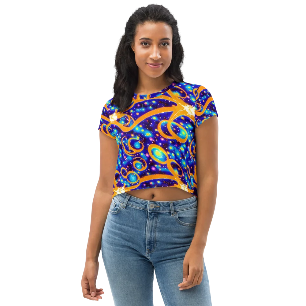 Epic Orbit on Crop Tee — Front