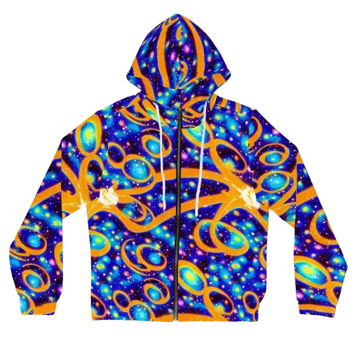 Epic Orbit on a Women's Full-Zip Hoodie