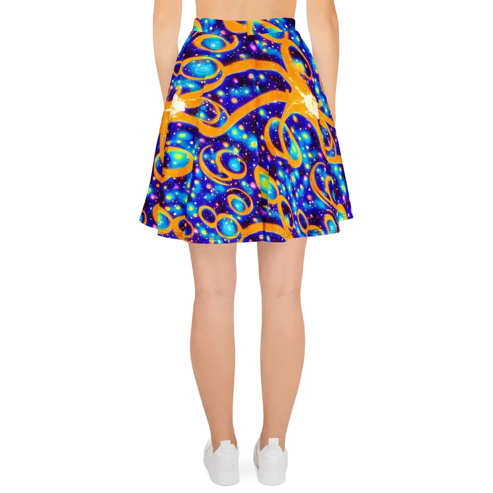 Epic Orbit on Skater Skirt — Back