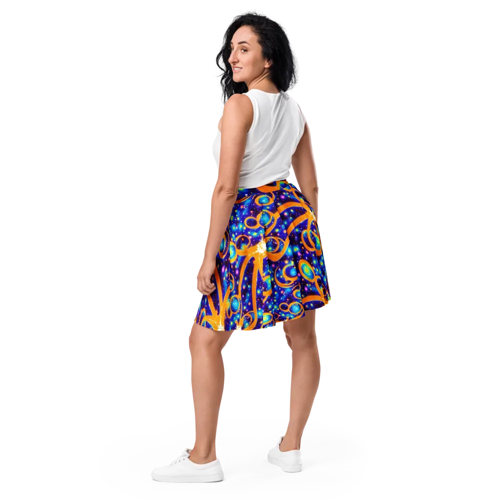 Epic Orbit on Skater Skirt — Back