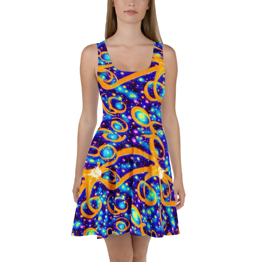 Epic Orbit on Skater Dress — Front