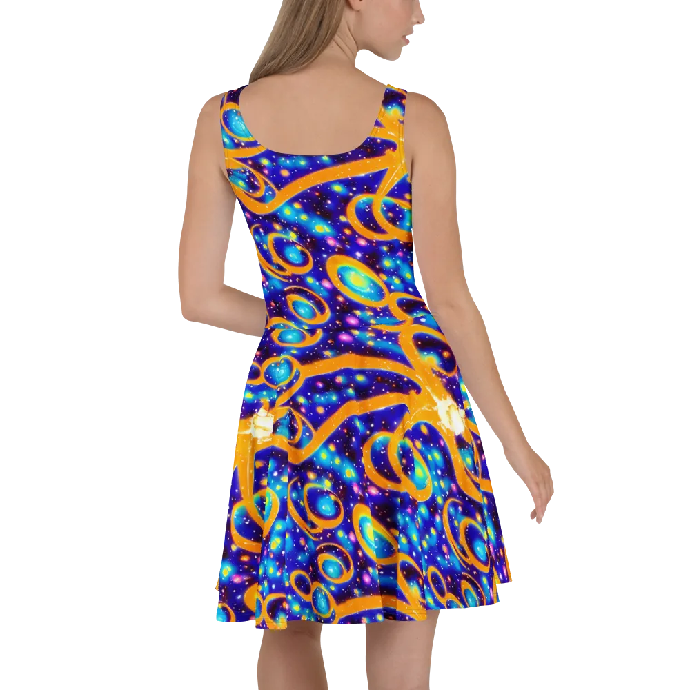 Epic Orbit on Skater Dress — Back