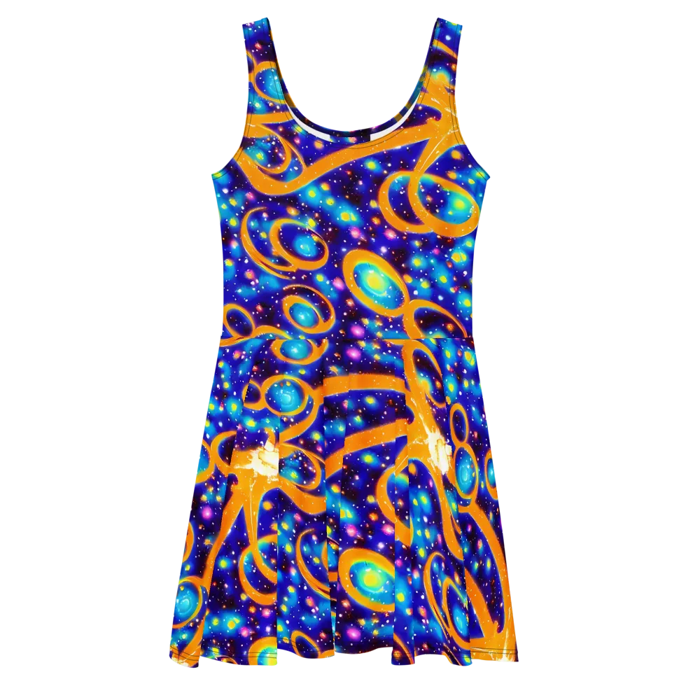 Epic Orbit on Skater Dress — Front