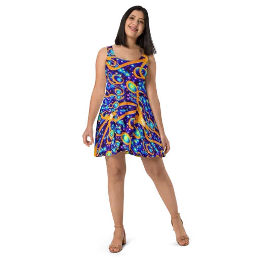 Epic Orbit on a Skater Dress
