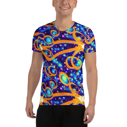 Epic Orbit on a Men's Athletic T-Shirt