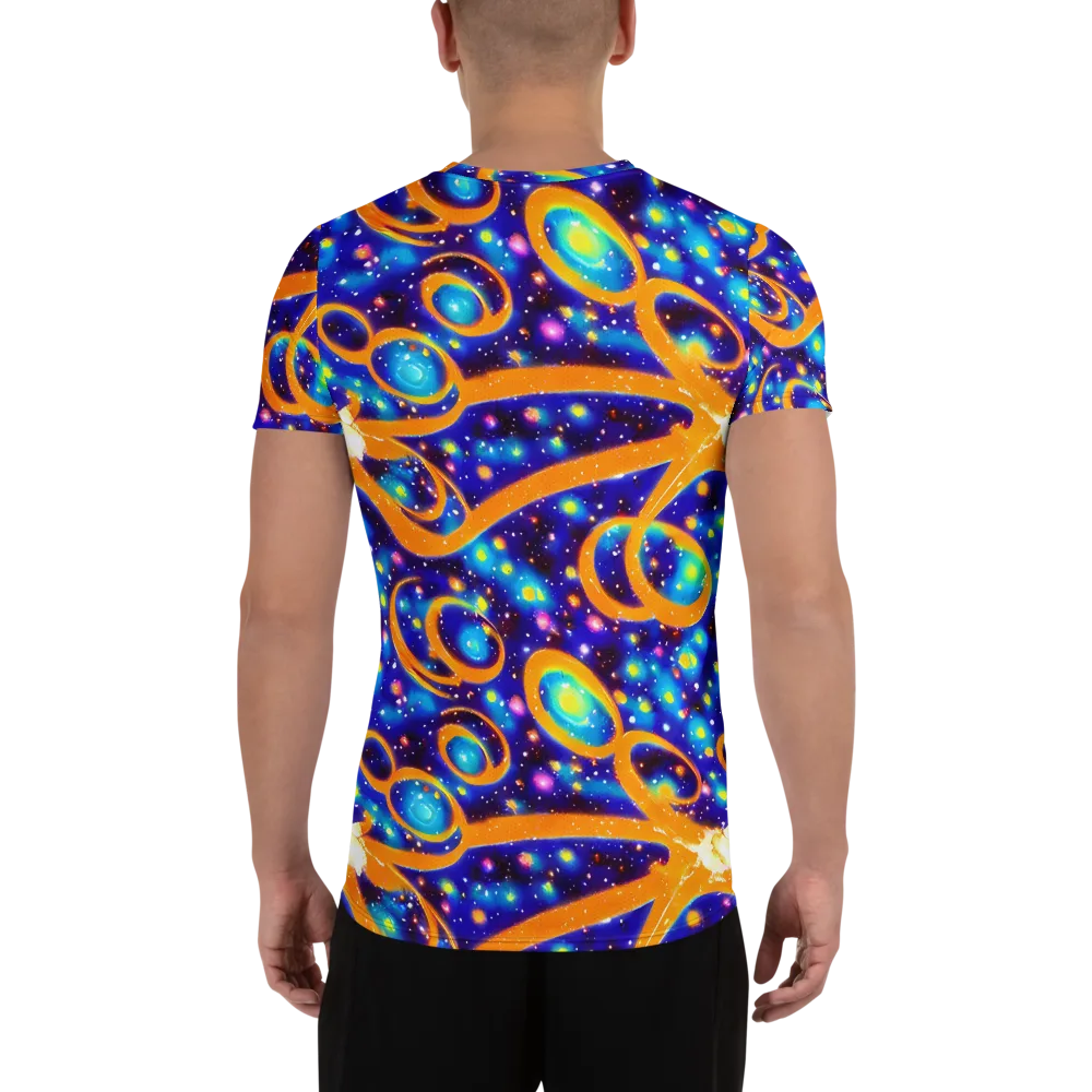 Epic Orbit on Men's Athletic T-Shirt — Back