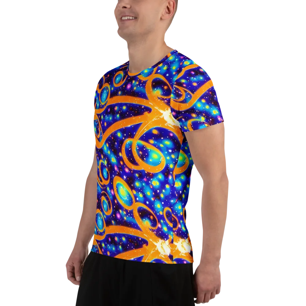 Epic Orbit on Men's Athletic T-Shirt — Left