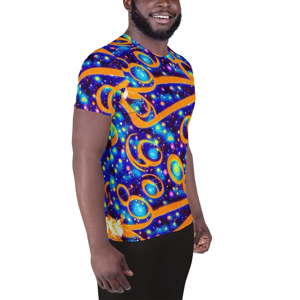 Epic Orbit on Men's Athletic T-Shirt — Right