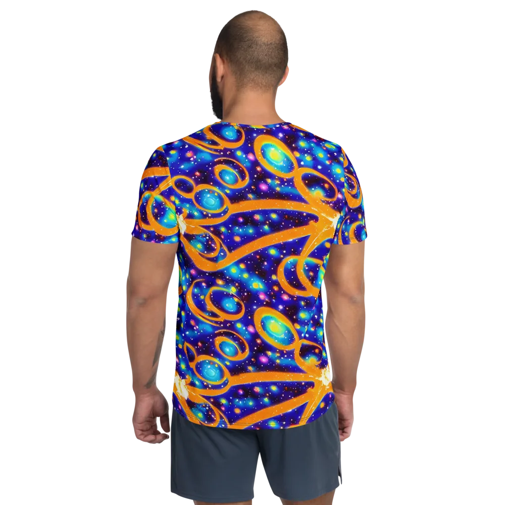 Epic Orbit on Men's Athletic T-Shirt — Back