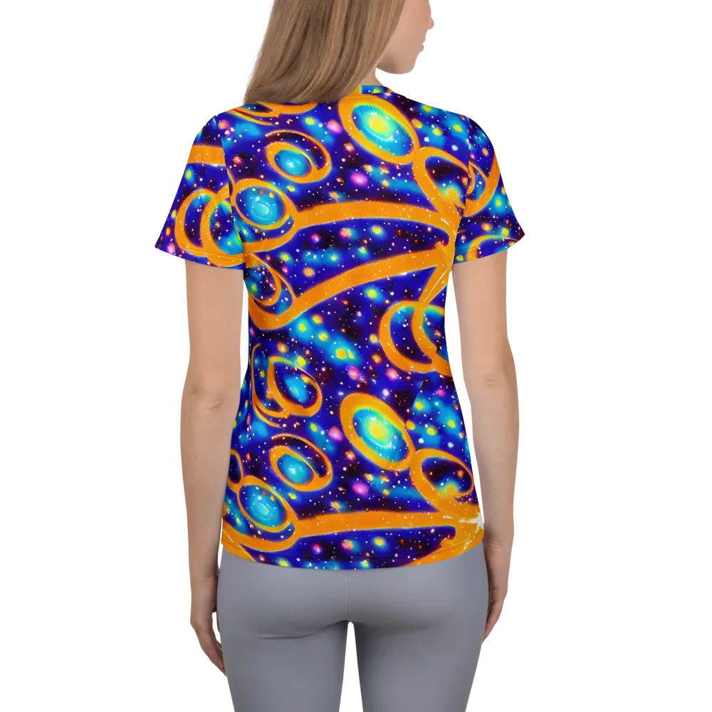 Epic Orbit on Women's Athletic T-Shirt — Back