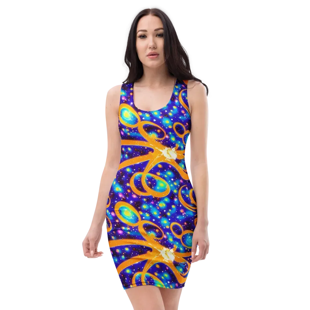 Epic Orbit on Bodycon Dress — Front
