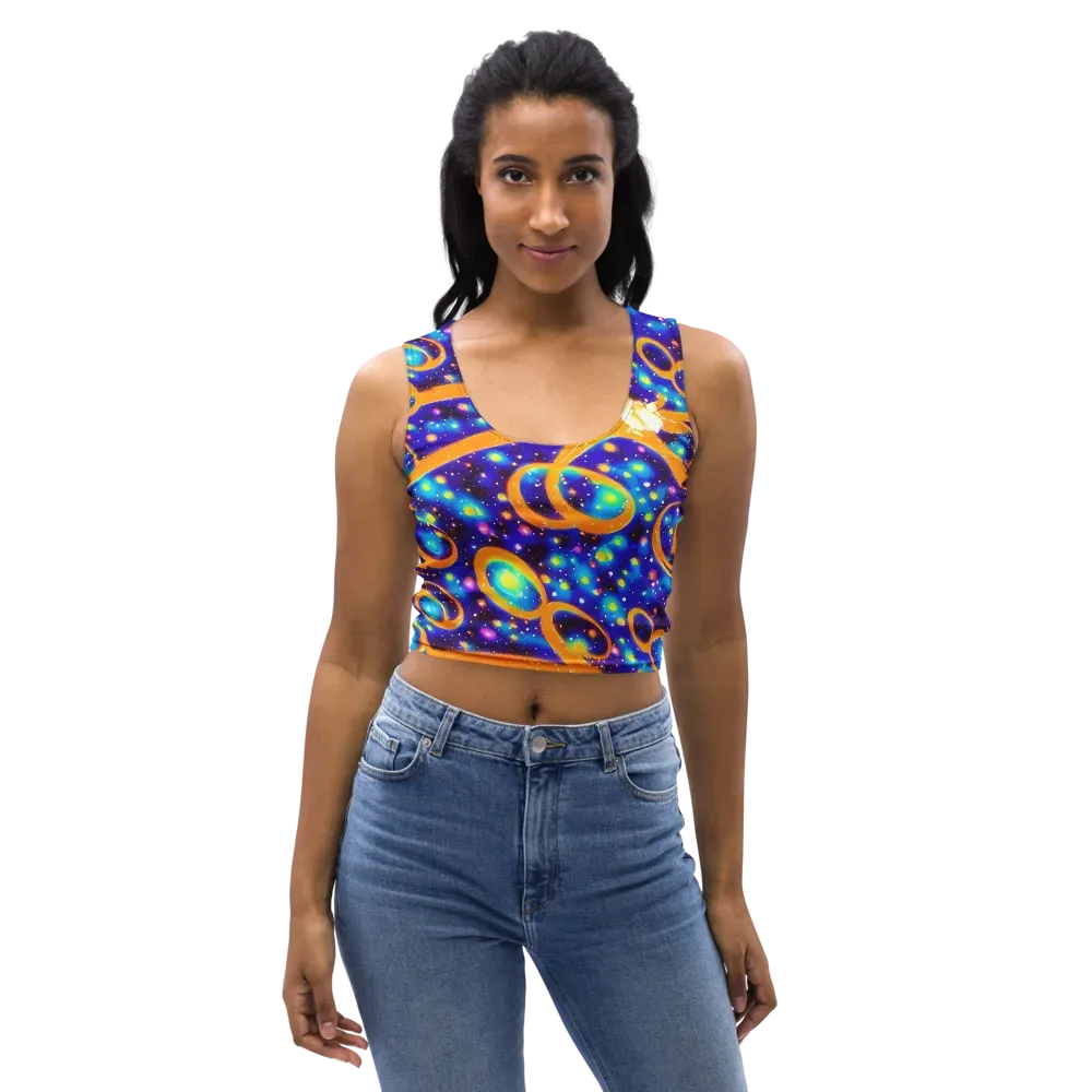 Epic Orbit on Crop Top — Front