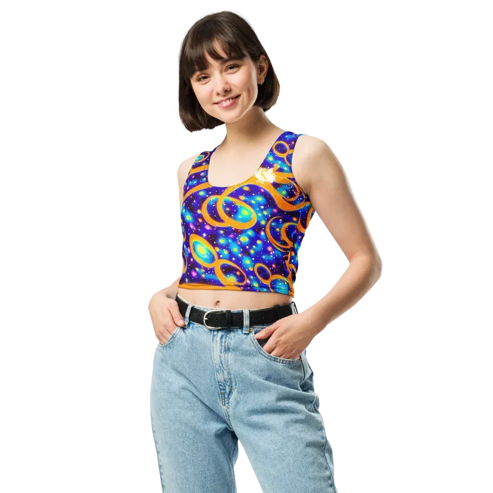 Epic Orbit on Crop Top — Front