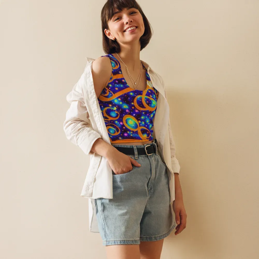 Epic Orbit on Crop Top — Front