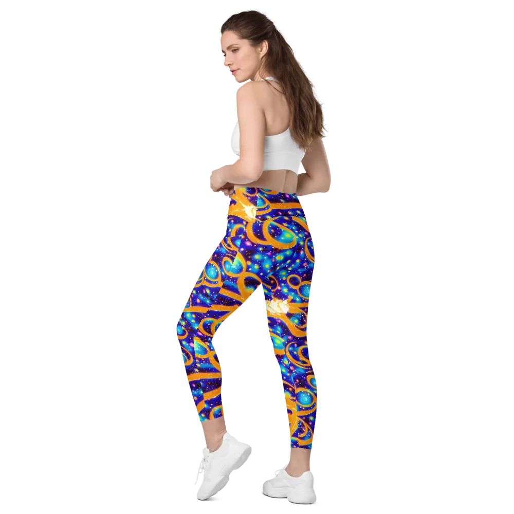 Epic Orbit on Leggings with Pockets — Left Back