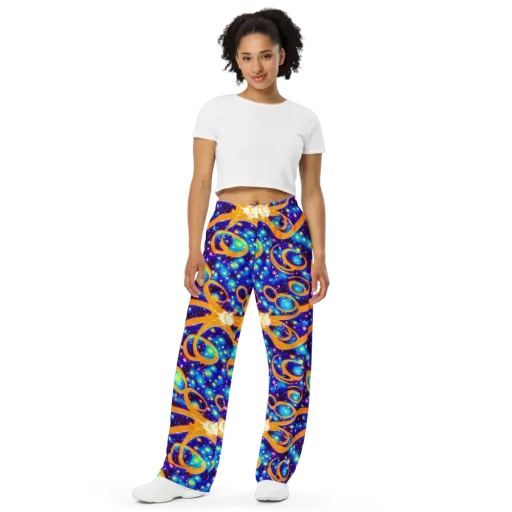 Epic Orbit on a Wide-Leg Pants