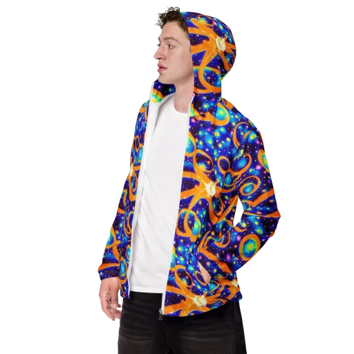 Epic Orbit on a Men's Windbreaker