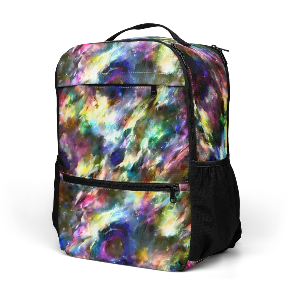 Emilia's Nebula on Utility Backpack — Left Front