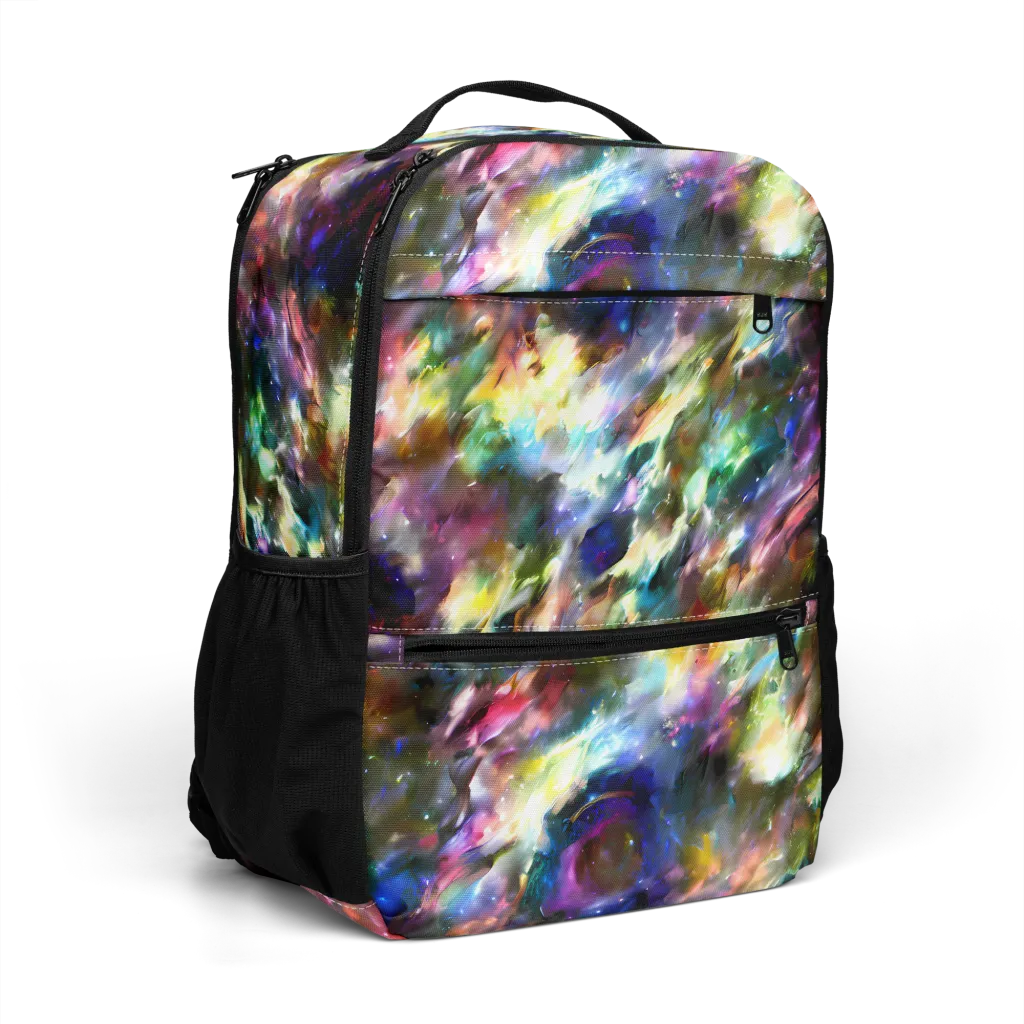 Emilia's Nebula on Utility Backpack — Right Front
