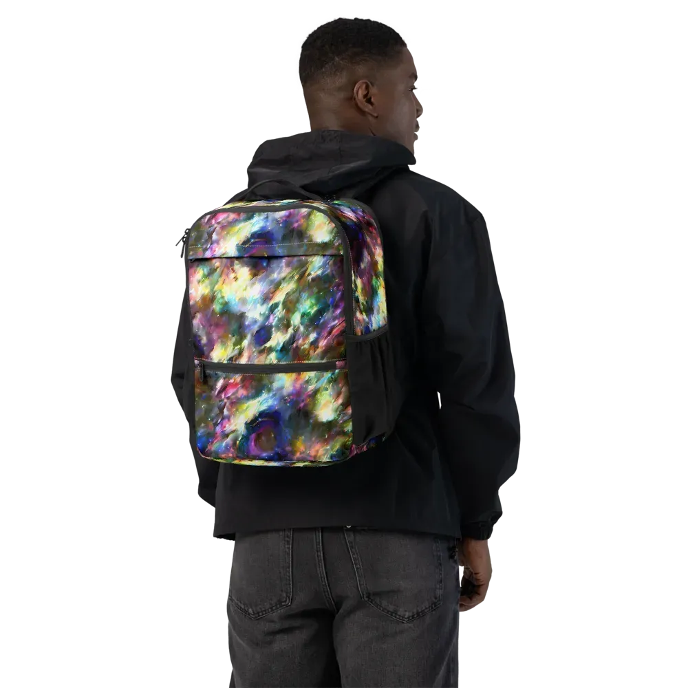 Emilia's Nebula on Utility Backpack — Back