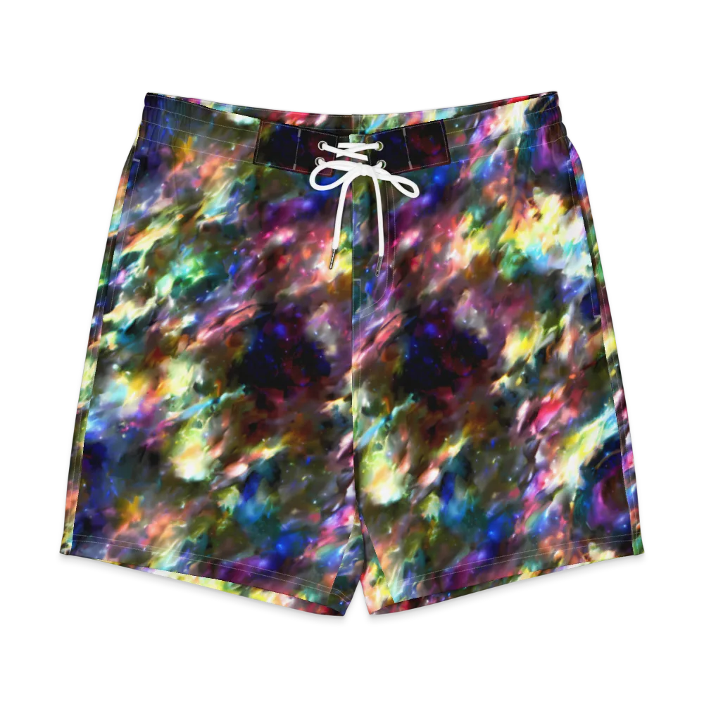 Emilia's Nebula on Men's Board Shorts — Front
