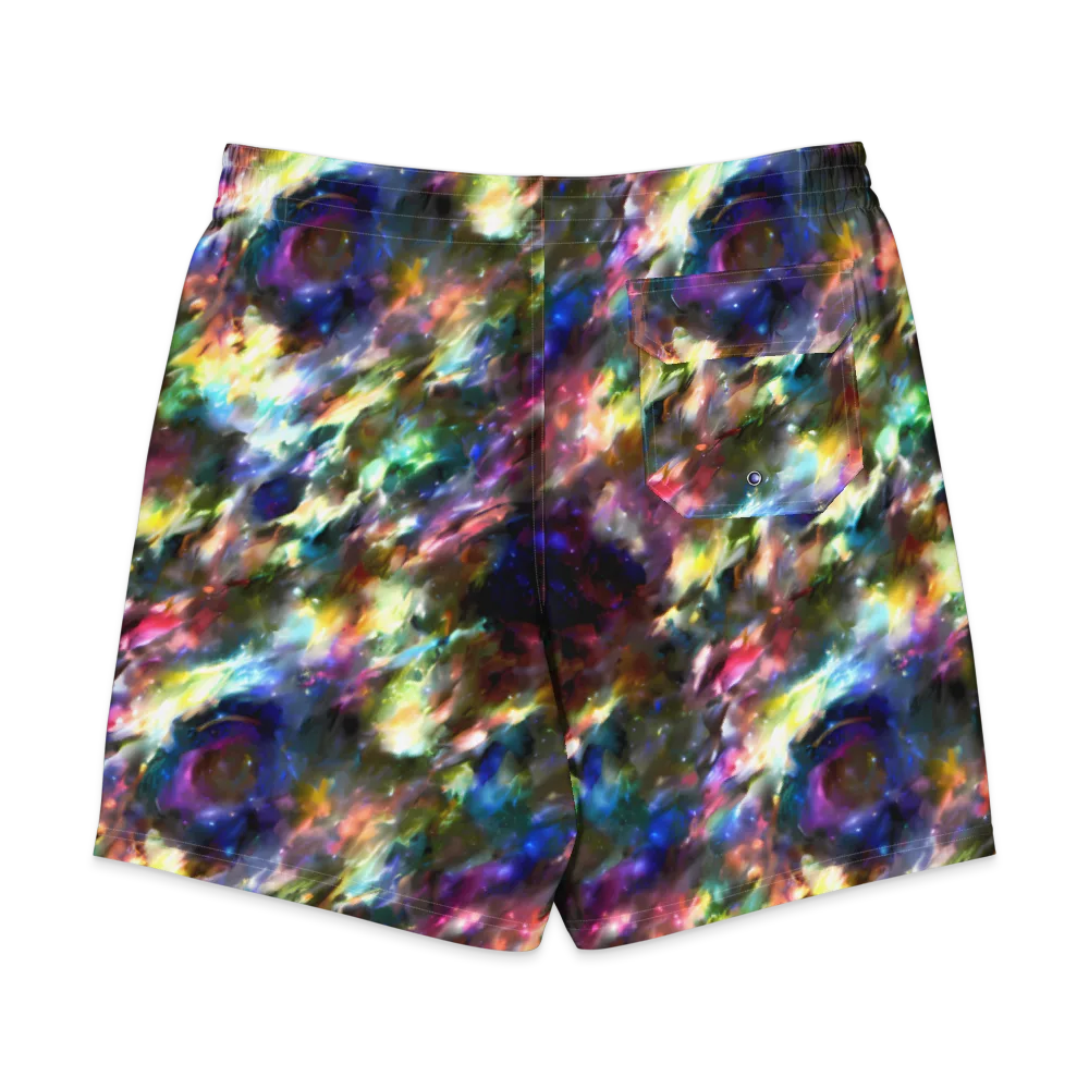 Emilia's Nebula on Men's Board Shorts — Back