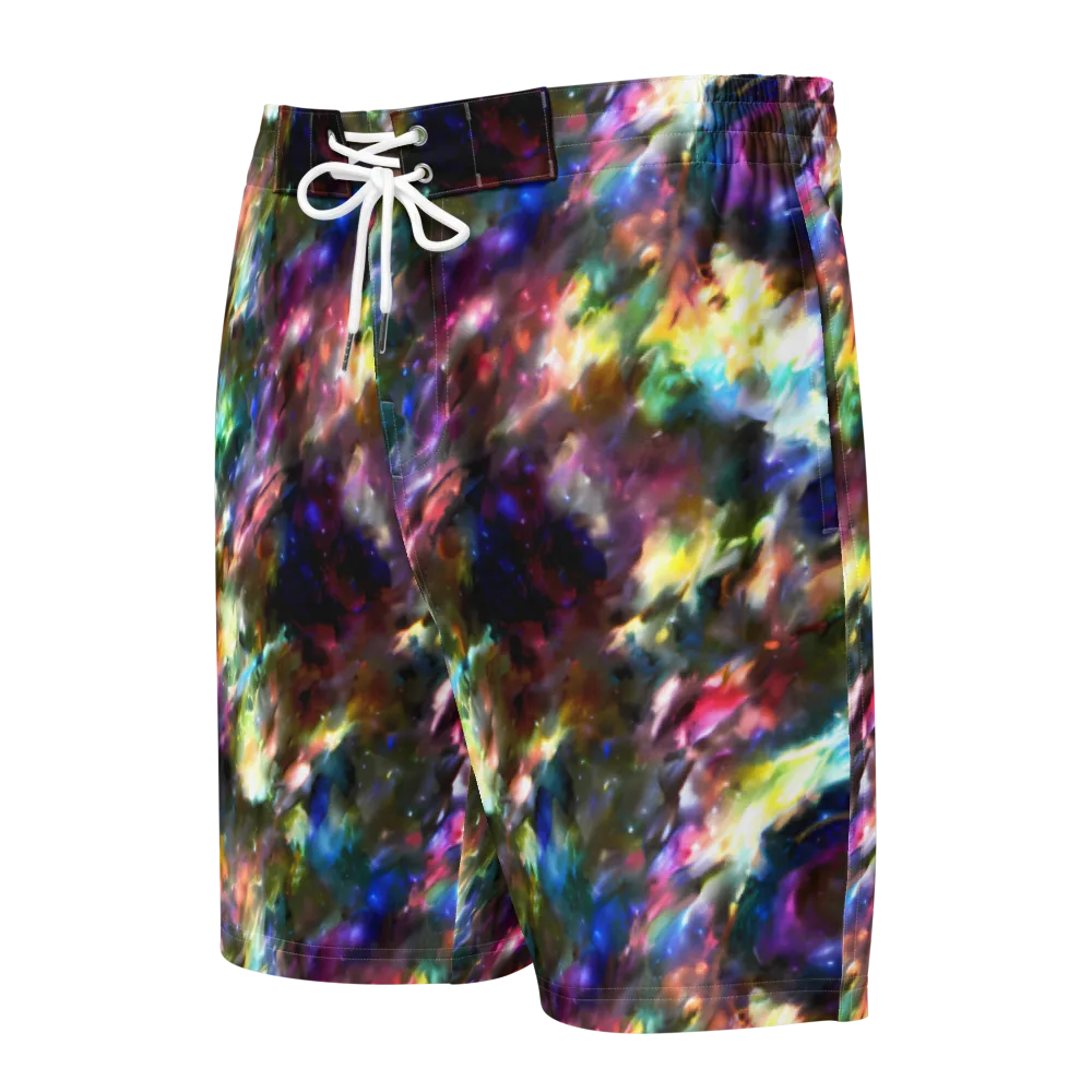 Emilia's Nebula on Men's Board Shorts — Front