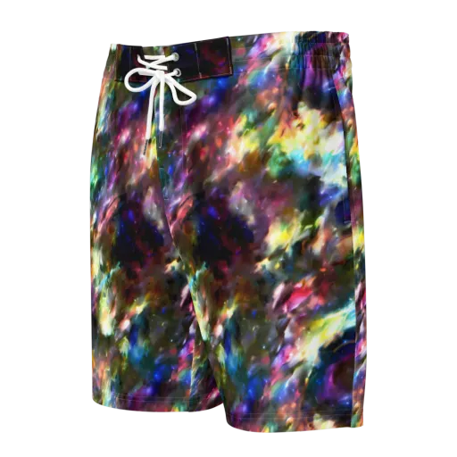 Emilia's Nebula on a Men's Board Shorts