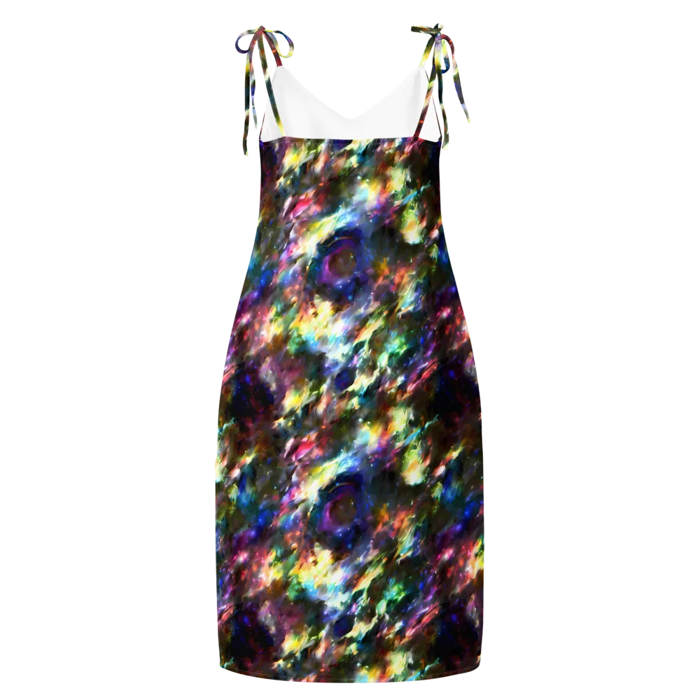 Emilia's Nebula on Slip Dress — Back