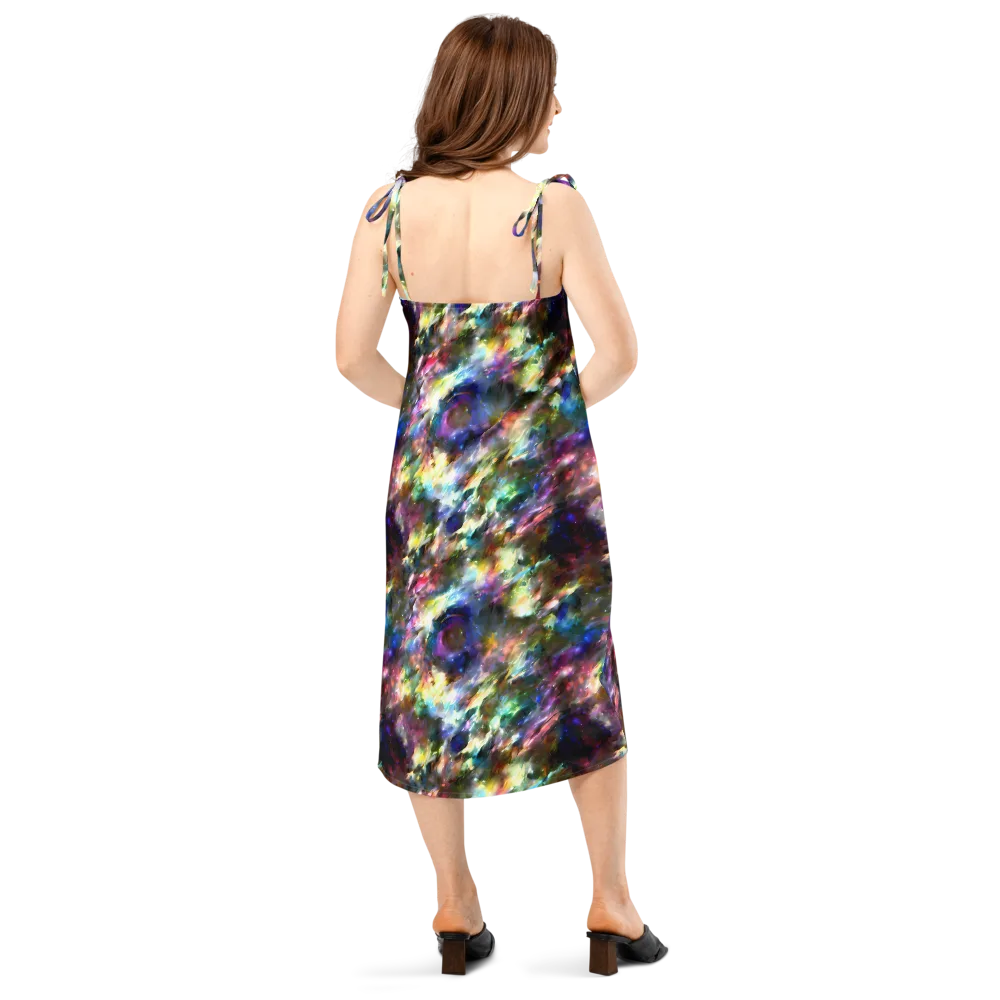Emilia's Nebula on Slip Dress — Back