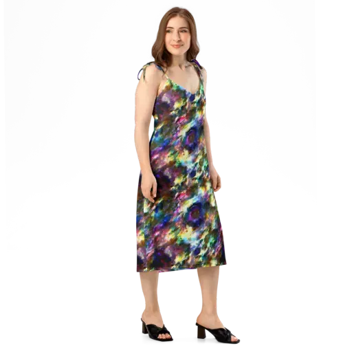 Emilia's Nebula on a Slip Dress