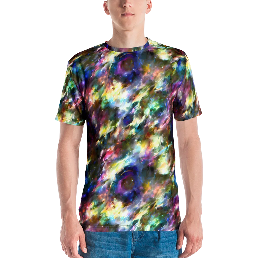 Emilia's Nebula on Men's Crew Neck T-Shirt — Front