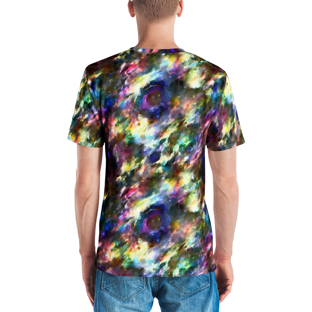 Emilia's Nebula on Men's Crew Neck T-Shirt — Back