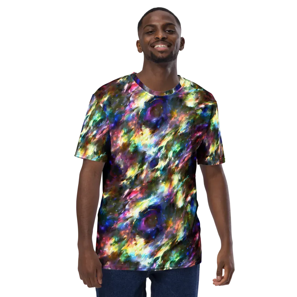 Emilia's Nebula on Men's Crew Neck T-Shirt — Front