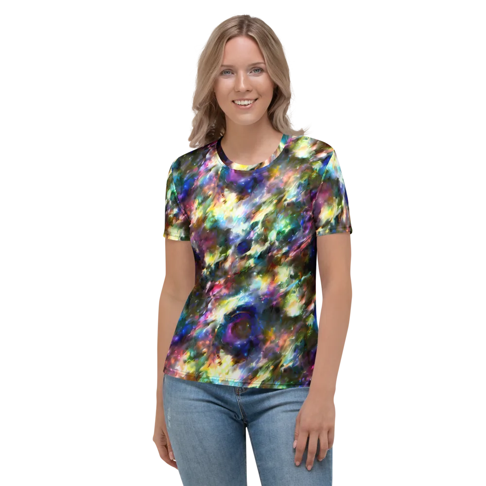 Emilia's Nebula on Women's Crew Neck T-Shirt — Front